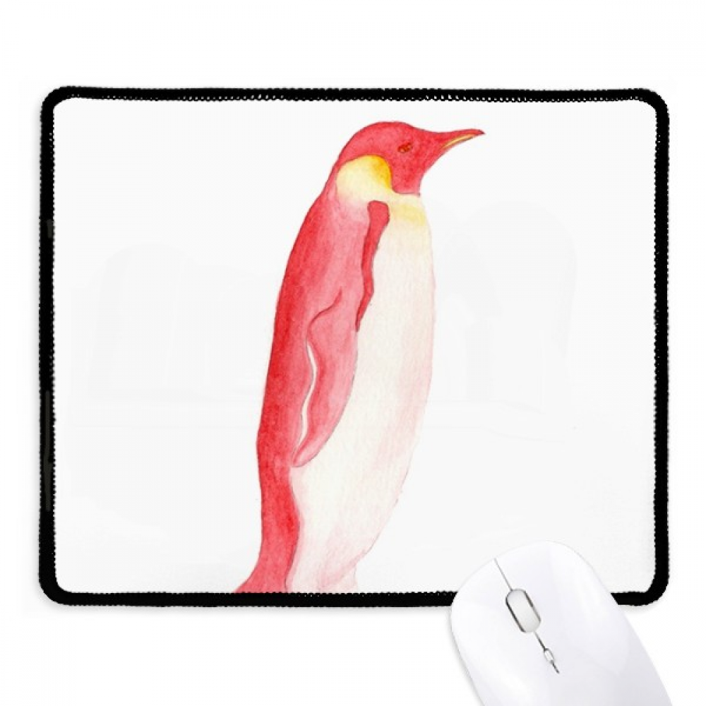 IUCN Endangered Animals Red Emperor Penguin Mousepad Stitched Edge Mat