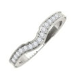 thumbnail image 3 of Mauli Jewels Rings for Women 0.20 Carat Engagement Wedding Band 4-prong 14K Solid White Gold, 3 of 5
