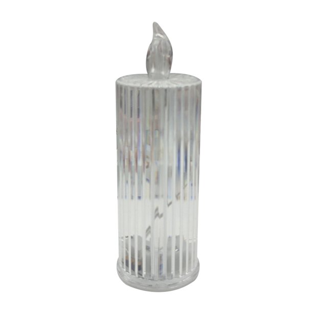 Hugtrwg Vela Diamante LED Lámpara Noche Cristal Acrílico para El (A)