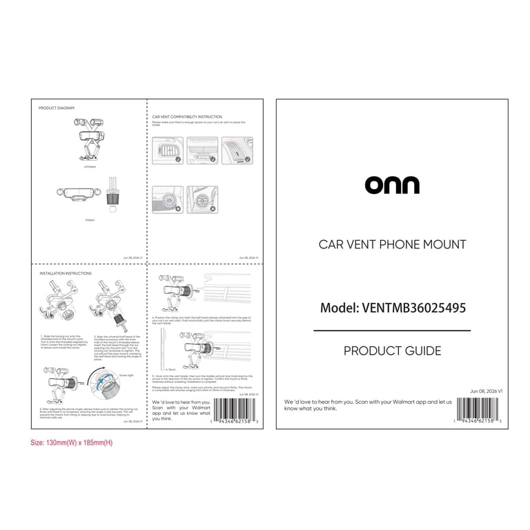 Onn Vent Mount for Smartphones photo 5