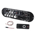 thumbnail image 4 of Bunblic Channel Power Amplifier Board Universal 10M Connection Bluetooth Audio Receiver Board for FM Radio AUX Mic TF Card Computers, 4 of 8