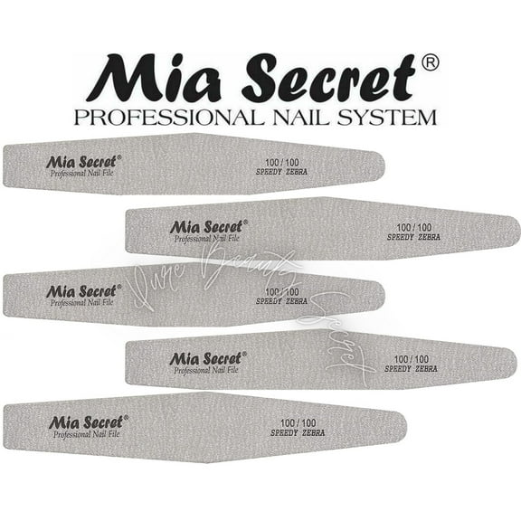 Mia Secret - NAIL FILE - SPEEDY ZEBRA DIAMOND #100 (Z03-D 100/100) x 5
