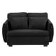 thumbnail image 1 of Sofá Love Seat Dicasa Kuma 2 Plazas Negro para Sala, 1 of 11