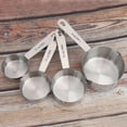 thumbnail image 1 of FLAMEEN Baking Measuring Cup,Stainless Steel Measuring Cup,4Pcs/set Stainless Steel Measuring Cups Spoons Tableware Kitchen Baking Tools, 1 of 8