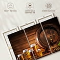 thumbnail image 6 of Elephant Stock Beer Barrel Wall Art - Horizontal Multi Panel Canvas - Living Room Wall Decor - Food And Drink Multi Panel - Brown And Orange Decor - 33" x 20", 6 of 8