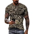 thumbnail image 1 of Nouvelle Montre Mécanique Créative Été T-Shirts Graphiques Hommes Mode Décontractée Personnalité Imprimé 3D Col Rond Manches Courtes, 1 of 5