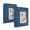 Blue, variant on 2 Pack 64 Pocket Photo Album, 2" x 3" PU Leather Mini Film Picture Book, Horizontal Instant Photo Card Holder Collector Book for Camera Wedding Gift (purple)