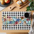 thumbnail image 2 of Summer Starfish Placemats Set of 12, Blue Conch Coral Ocean Vintage Plaid Placemats for Dining Table, Place Mats for Kitchen Tabletop, Waterproof Wipeable Dining Table Mats Set, 2 of 9