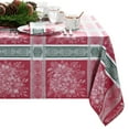 thumbnail image 4 of Elrene Poinsettia Plaid Jacquard Tablecloth 70" Round, 4 of 5