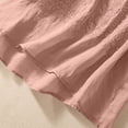 thumbnail image 5 of BUIGTTKLOP Womens Cotton Linen Tank Tops Boho Wide Strap Sleeveless Summer Tops Embroidered Flowy Blouses Causal Shirt, 5 of 6