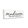 thumbnail image 3 of Stupell Industries Dirt Stops Here Mudroom Sign Rustic Grain Pattern Graphic Art Gallery Wrapped Canvas Print Wall Art, Design by Lettered and Lined, 3 of 5