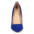 thumbnail image 4 of New Women Liliana Gisele-1 Velvet Pointy Toe Single Sole Classic Stiletto Pump, 4 of 5