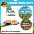thumbnail image 3 of Green and Brown Party Decorations Mini Pixel Paper Plates and Napkins Video Game Themed Birthday Party Decorations Tableware Set for Kids Birthday Decor Serves 24, 3 of 8