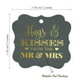 thumbnail image 7 of Inkdotpot Hugs & Kisses From The Wedding Bottle Tag Real Gold Foil Favor Bracket Shape Hang Tags Pack Of 100, 7 of 7