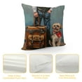 thumbnail image 4 of Orinice Dog Graphic Decorative Pillow Cover for Home Couch Living Room Bed Sofa 12x12in, 4 of 5