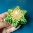 thumbnail image 4 of Vacemry Under $5 Snowflake Shape Scented Candle, Christmas Aroma Wax Melt, Festive Holiday Fragrance Decor, Seasonal Home Scented Decor for Tabletop, 4 of 6