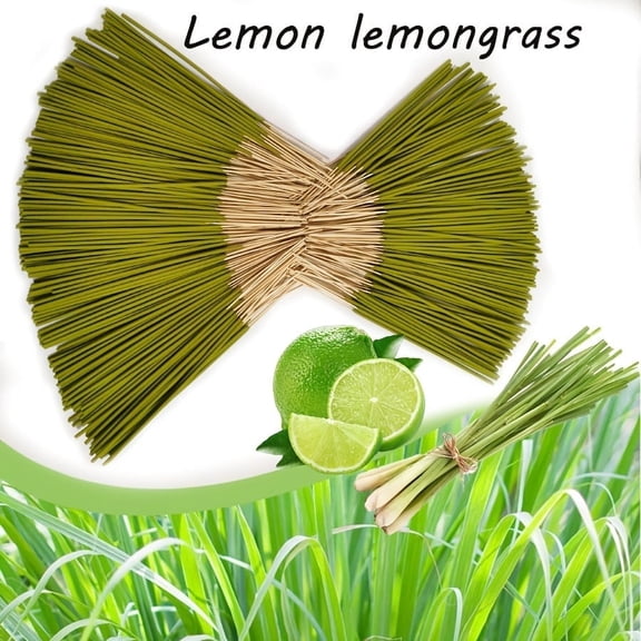 Handmade Bamboo Incense Sticks with Natural Lemongrass Oil - Long-Lasting Deodorizing & Air Purifying Fragrance for Home, Hotel, Kitchen, Bathroom