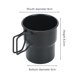 thumbnail image 3 of Copa De Campamento Taza de camping de 300 ml Taza de camping ligera Utensilios de picnic para turistas (Negro) Sywqhk Para Estrenar, 3 of 9