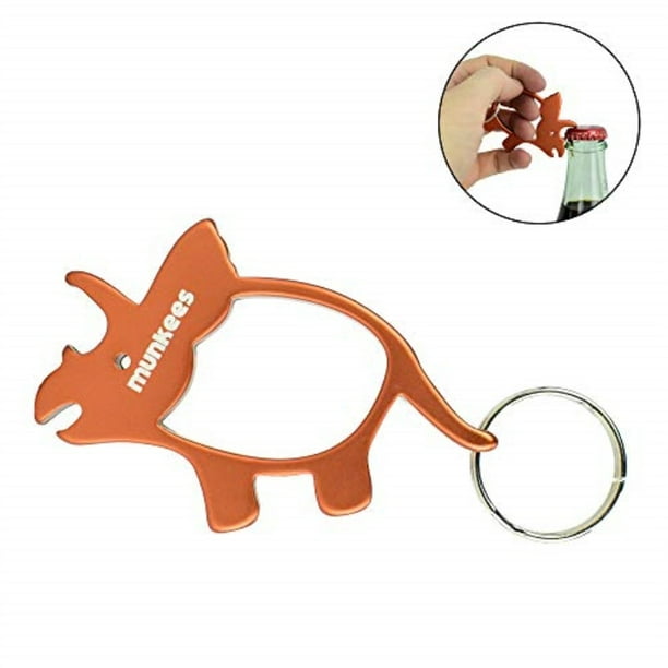 Acecamp AceCamp Munkees Triceratops Dinosaur Bottle Opener Keychain