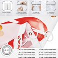 thumbnail image 5 of Valentine''s Day Shower Curtain, Red and Gold Graffiti Style Love Heart Romantic Girly Bathroom Curtain Waterproof Fabric Machine Washable with Hooks, 72" Wx84 L, 5 of 6
