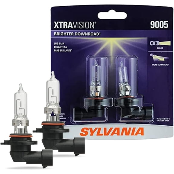 YANTON - 9005 XtraVision HaloYANTONn Headlight Bulb - High-Performance Car Headlight - HaloYANTONn Light with No Glare - for Automotive - 2 Bulbs