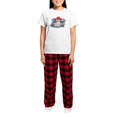 thumbnail image 4 of CafePress - Christmas Shark Pajamas - Women's Short Sleeve Print T-Shirt and Pants Light Cotton Pajama Set, 4 of 7