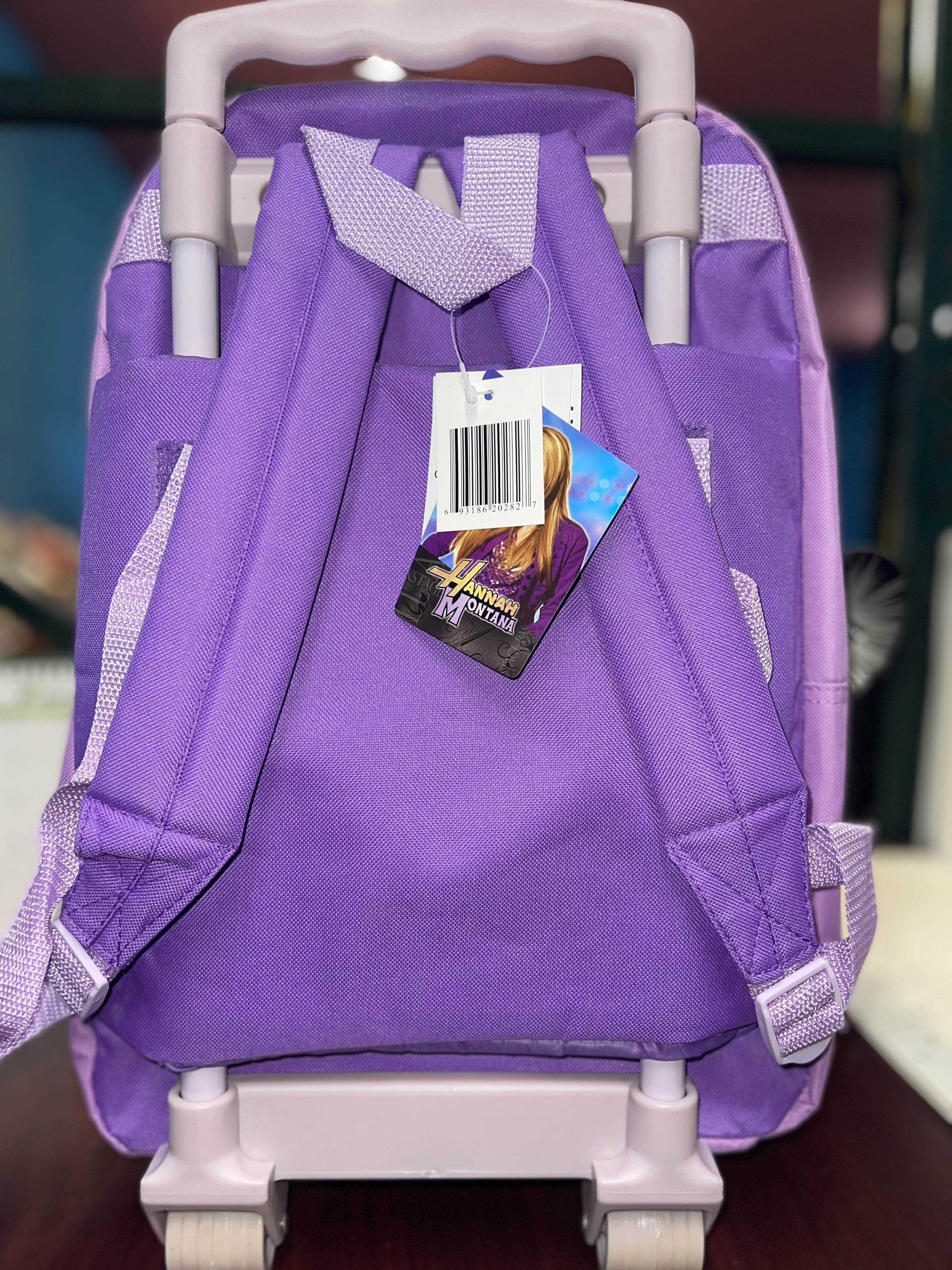 Hannah Montana - Secret Star Rolling Backpack w/ Matching Coin Purse - 15"