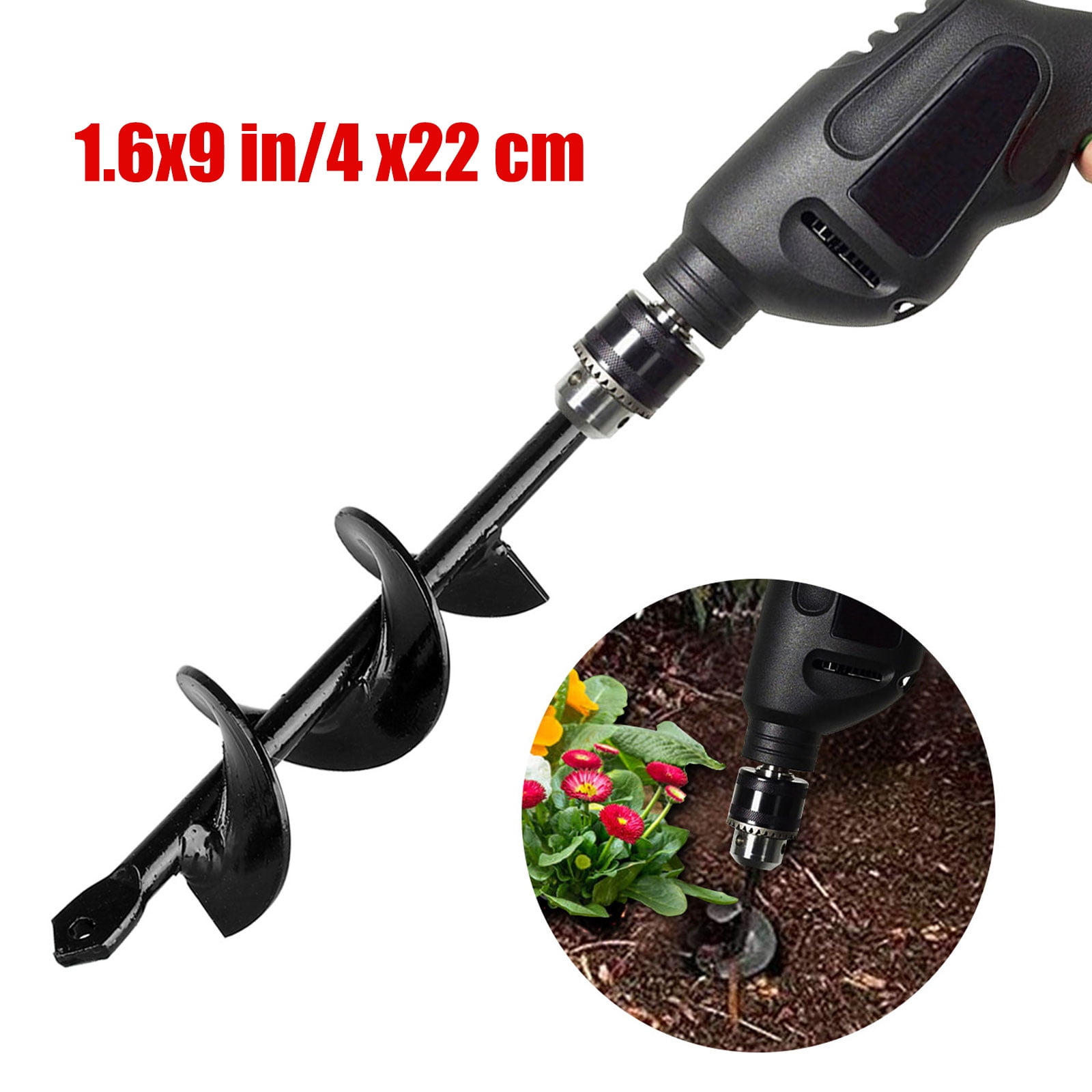Auger Drill Bit, Garden Plant Flower Bulb Auger 3" x 16 Auger Drill Bit, Garden Plant Flower Bulb Auger 3" x 16