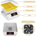thumbnail image 5 of Incubadora de 56 huevos completamente automática Incubadora digital transparente Incubadora de huevos con pantalla LED de temperatura y control de humedad Adecuado para pavo/ganso/pájaro/codorniz/pollo Vhermosa BST3069437, 5 of 5