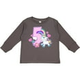 thumbnail image 3 of Inktastic I Am Five Years Old with Unicorn and Hearts Girls Long Sleeve Toddler T-Shirt, 3 of 5