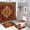 style-312, variant on 4 Pcs Shower Curtain Sets Textured with Non-Slip Rugs Toilet Lid Cover And Bath Mat Bathroom Decor Set Abstract Geometric Decorative Bathroom Accessories Set Decor with 12 Hooks for Bathtub Decor