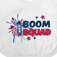 thumbnail image 4 of Inktastic 4th of July Boom Squad Blue and Red Fireworks Boys or Girls Baby Bib, 4 of 4