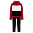 thumbnail image 3 of guisaled Sweatsuit 2 Piece Set for Men Casual Colorblock Jogging Tracksuit Athletic Pullover Hooded Sweatshirt And Sport Pants, 3 of 5
