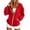 Red, variant on Womens Zip Up Hoodies 2026 Y2K Casual Long Sleeve Zipper Sweatshirts Fall Winter Comfy Track Jackets with Pockets Red Size XXL