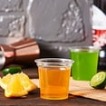 thumbnail image 2 of 1 oz plastic spirits glass, 1 oz clear disposable plastic glass, party mug, for vodka, whiskey, tequila and jelly shots, mini plastic container for sauce and tasting, 2 of 7
