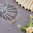 thumbnail image 5 of 4pcs Jewelry Oval Clasps 14K Gold Plated Pendant Clasp Connectors Small Enhancer Bail Slide Jewelrys Clasp Oval Spring Gate, 5 of 9