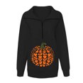 thumbnail image 4 of Mode Hoodies pour Femmes 2023 Mode et Confortable Décontracté Imprimé Manches Longues Patchwork Pull à Fermeture Éclair 50 % de Réduction Liquidation Costumes Halloween/noël, 4 of 4