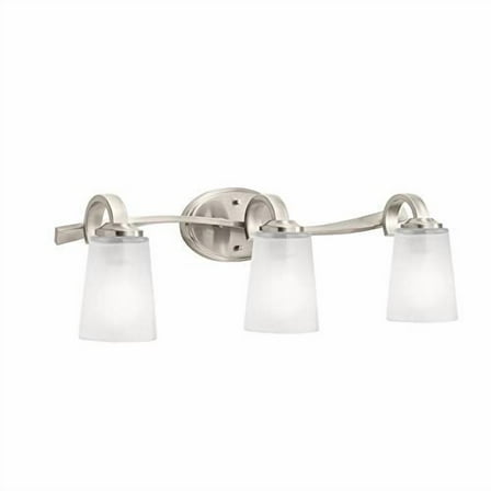 Kichler Oxby 3-Light Brushed Nickel Dimmable Vanity Light