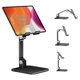 thumbnail image 1 of Soporte para tableta Elitehood de aluminio para iPad Pro 12.9 negro, 1 of 6