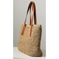 thumbnail image 3 of CoCopeaunt Women Beach Straw Bags Pompom Summer Large Tote Bag Handmade Woven Top-handle Shoulder Handbag, 3 of 5