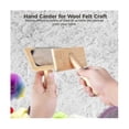 thumbnail image 3 of 2 Pcs Wool Carders 6.1inchx4.8inch Hand Carders For Wool Craft Wool Felt Mixing Tool Pet Slicker Brush, 3 of 5