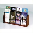 thumbnail image 1 of Wooden Mallet 8 Pocket Brochure Display in Mahogany, 1 of 3