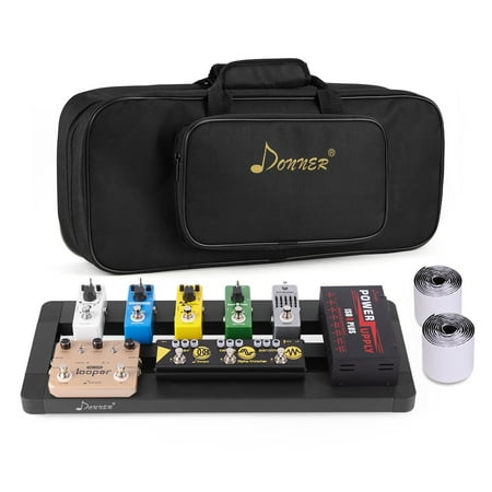 - Donner Guitar Pedal Board Case DB-4 Disassembled Pedalboard with Bag