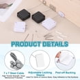 thumbnail image 3 of Uxcell Cuerda Retráctil de Control Remoto (3.3ft / 1M, Blanca)(6 Conjuntos) Lanyard de Seguridad para Control Remoto con Candado Ajustable, Adecuado para Televisores y Tabletas, 3 of 6