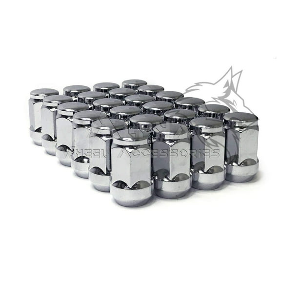 24 Chrome Bulge Acorn Lug Nuts 12x1.5 Fits Toyota 4Runner Tundra FJ Tacoma