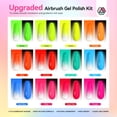 thumbnail image 4 of Set de esmaltes de uñas en gel con aerógrafo SAVILAND, sin dilución, 12 colores, 4 of 8