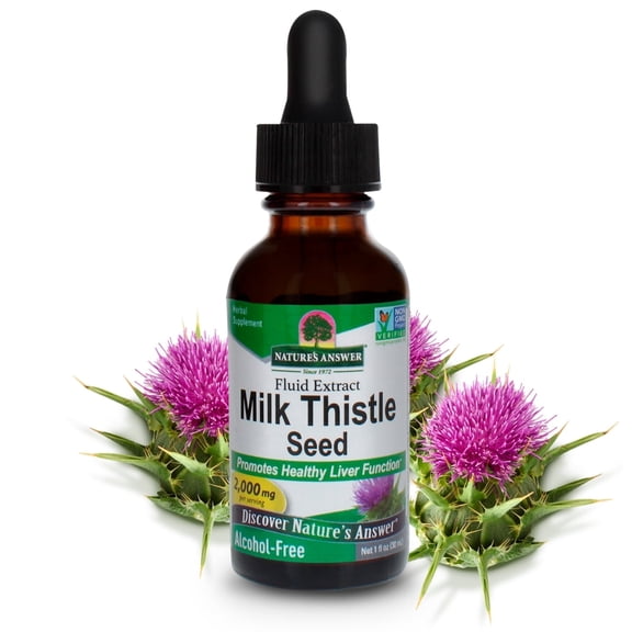 Nature's Answer Herbal Supplement Milk Thistle, 1.0 FL OZ
