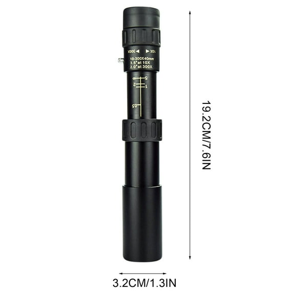 Pompotops 10-30X25 Zoom Monocular, Night Vision High-definition High-power Telescope, for Bird Watching, Wildlife, Hunting, and Hiking