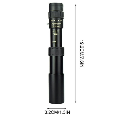 Pompotops 10-30X25 Zoom Monocular Night Vision High-definition High-power Telescope for Bird Watching Wildlife Hunting and Hiking
