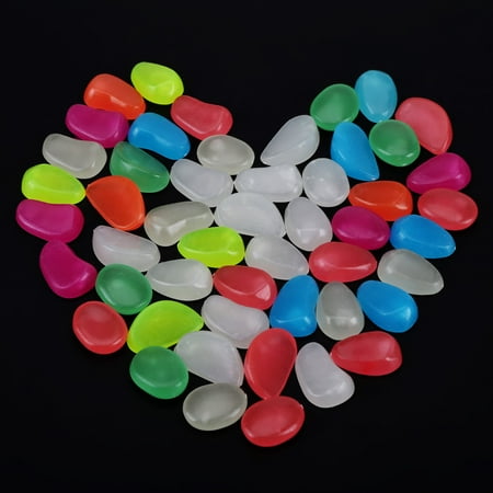 luminous aquarium pebbles 50pcs tank garosa